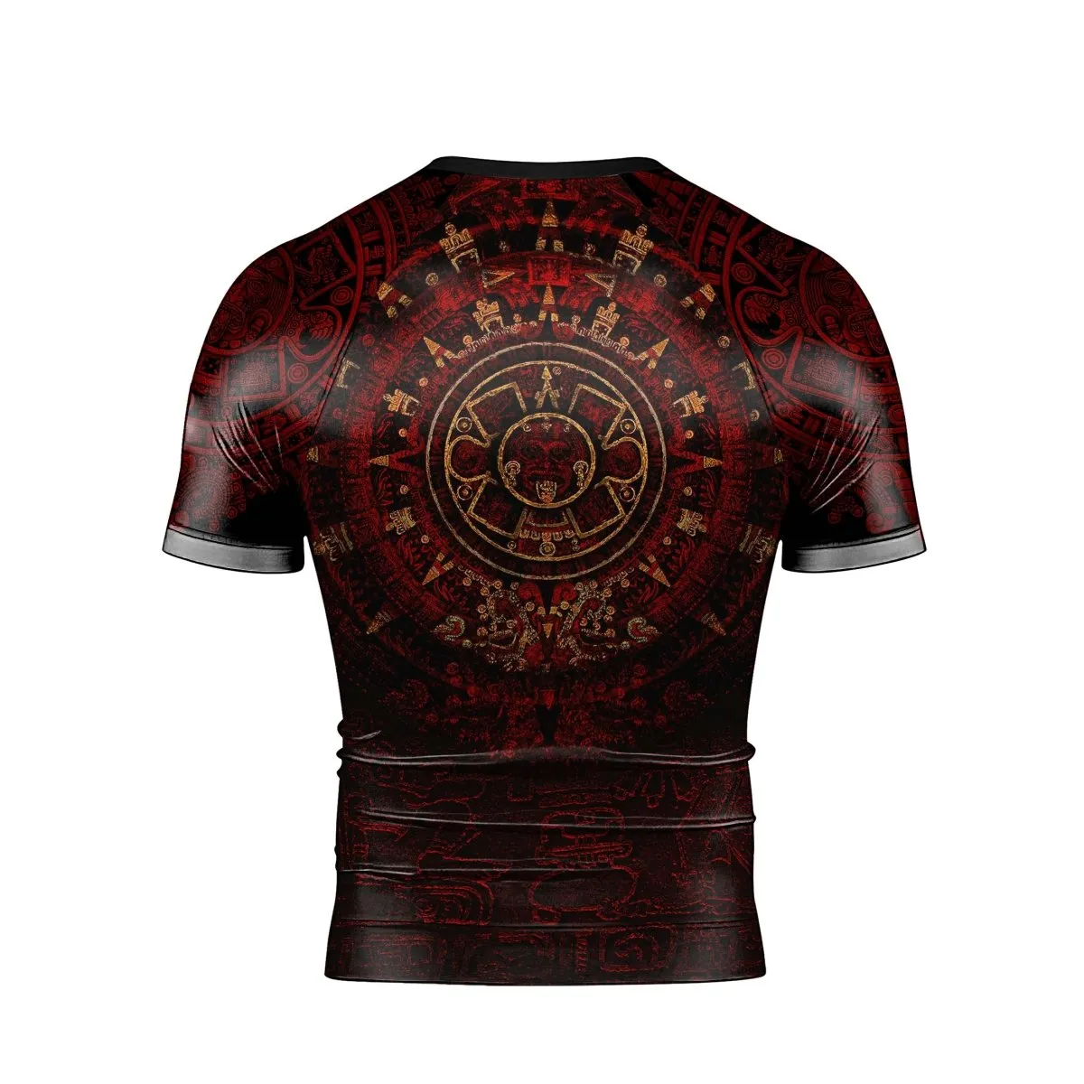 Aztec Eagle Warrior Men's Short Sleeve Rash Guard