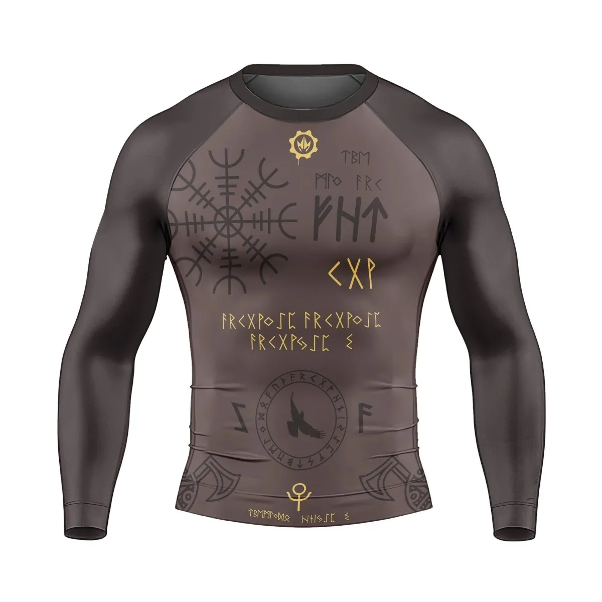 BattleFitGear Viking Valhalla Rune Long Sleeve Rash Guard
