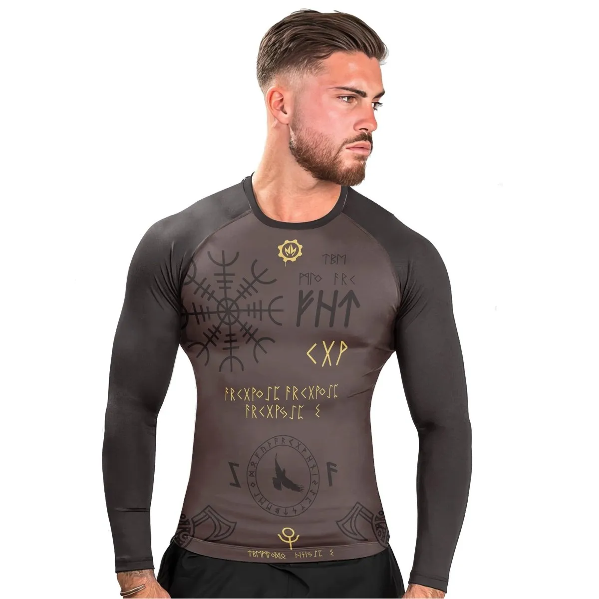 BattleFitGear Viking Valhalla Rune Long Sleeve Rash Guard