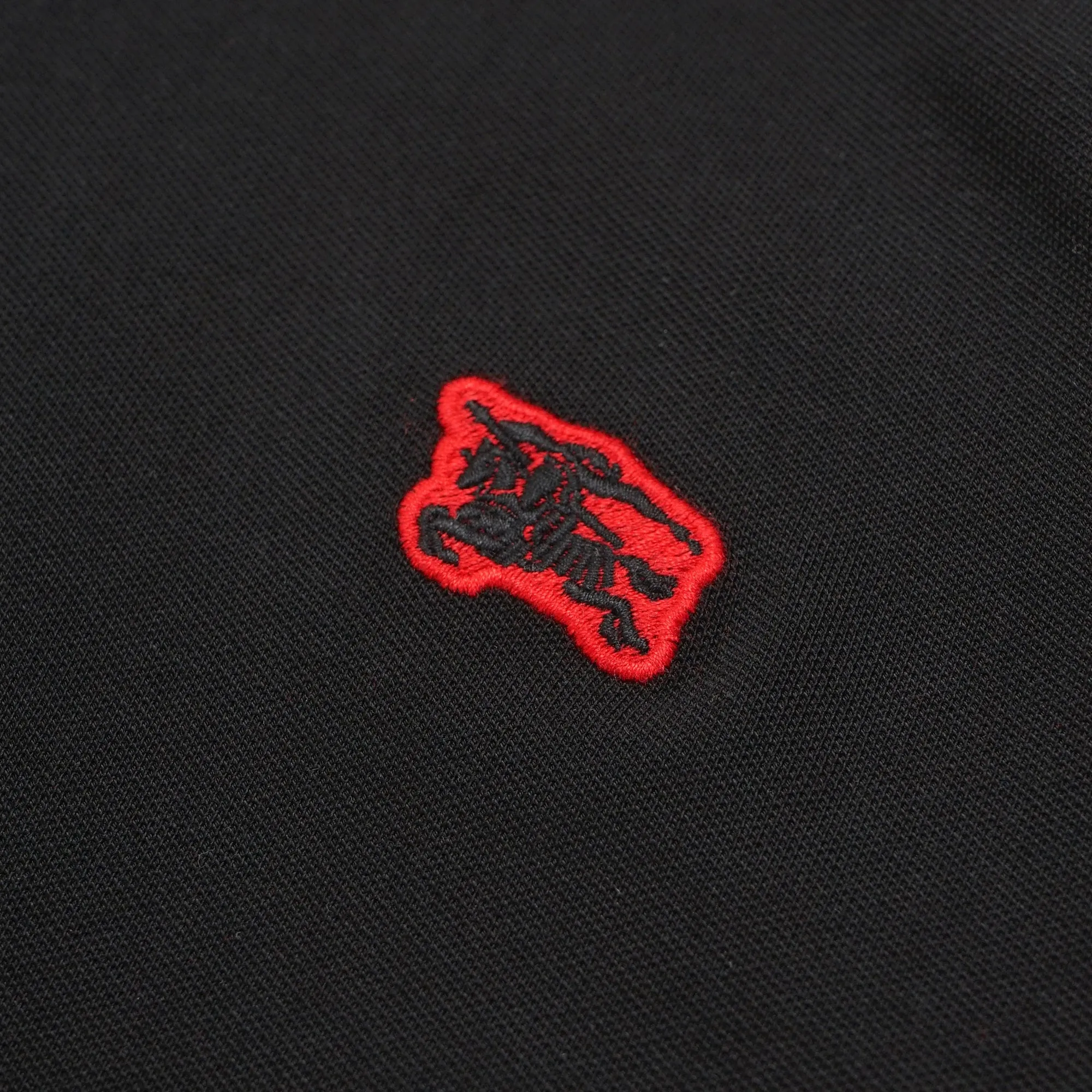BRBRY Embroidered Knight Logo Pique Polo Shirt