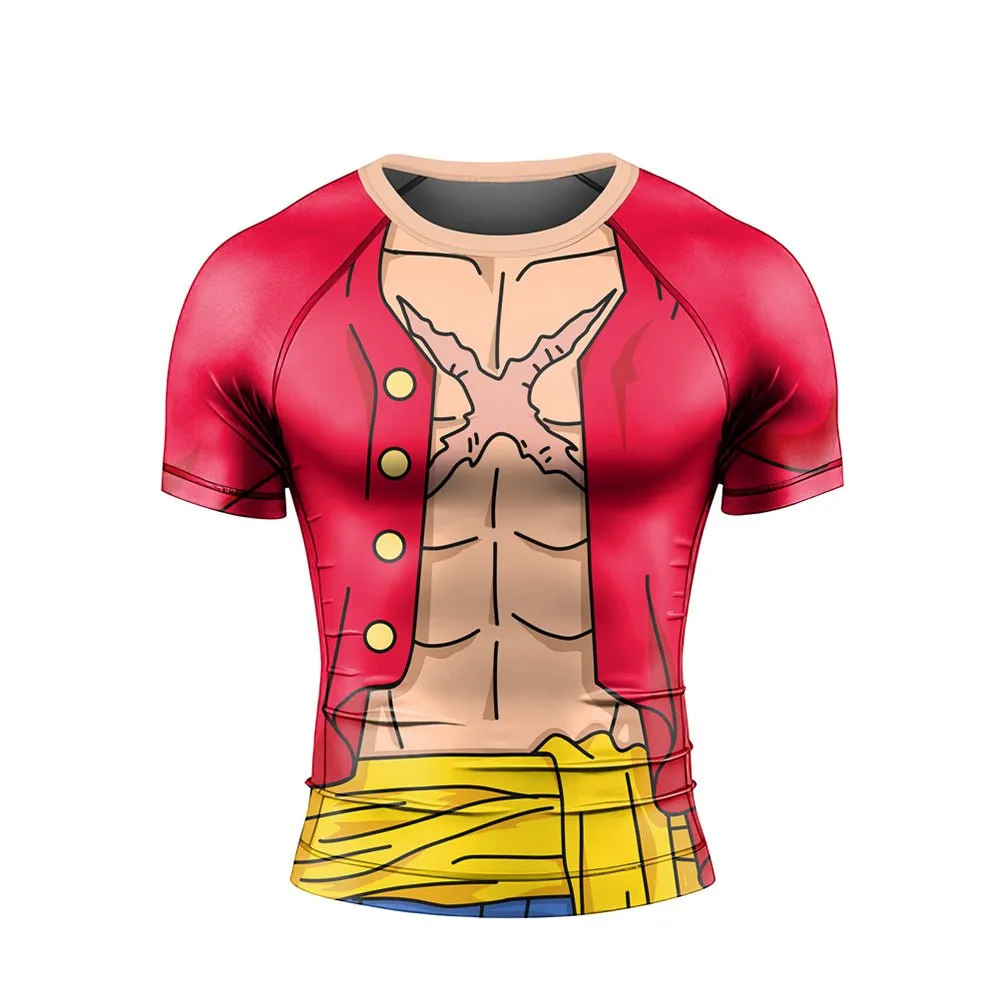 Classic Luffy Short Sleeve Rash Guard