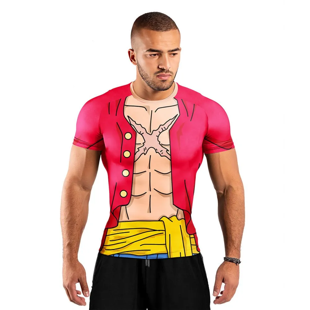 Classic Luffy Short Sleeve Rash Guard