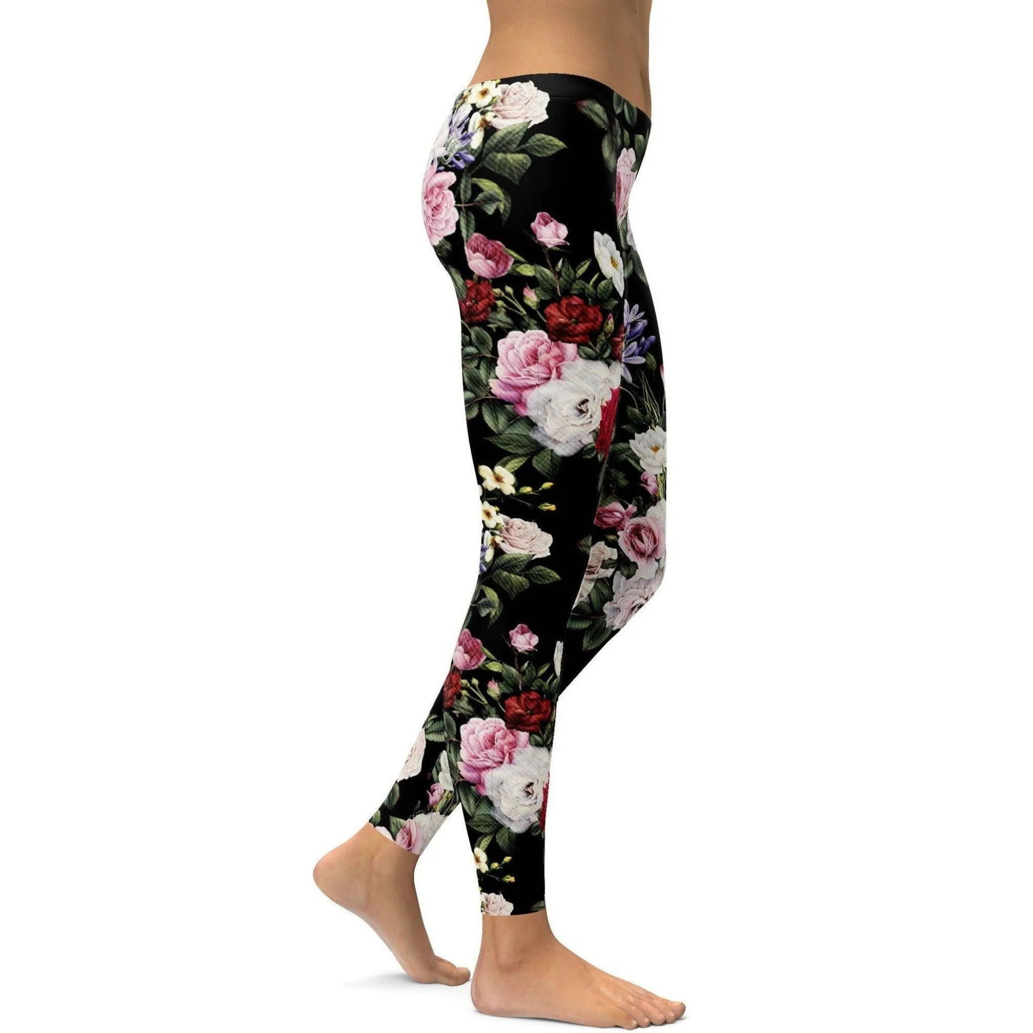 Colorful Roses Leggings