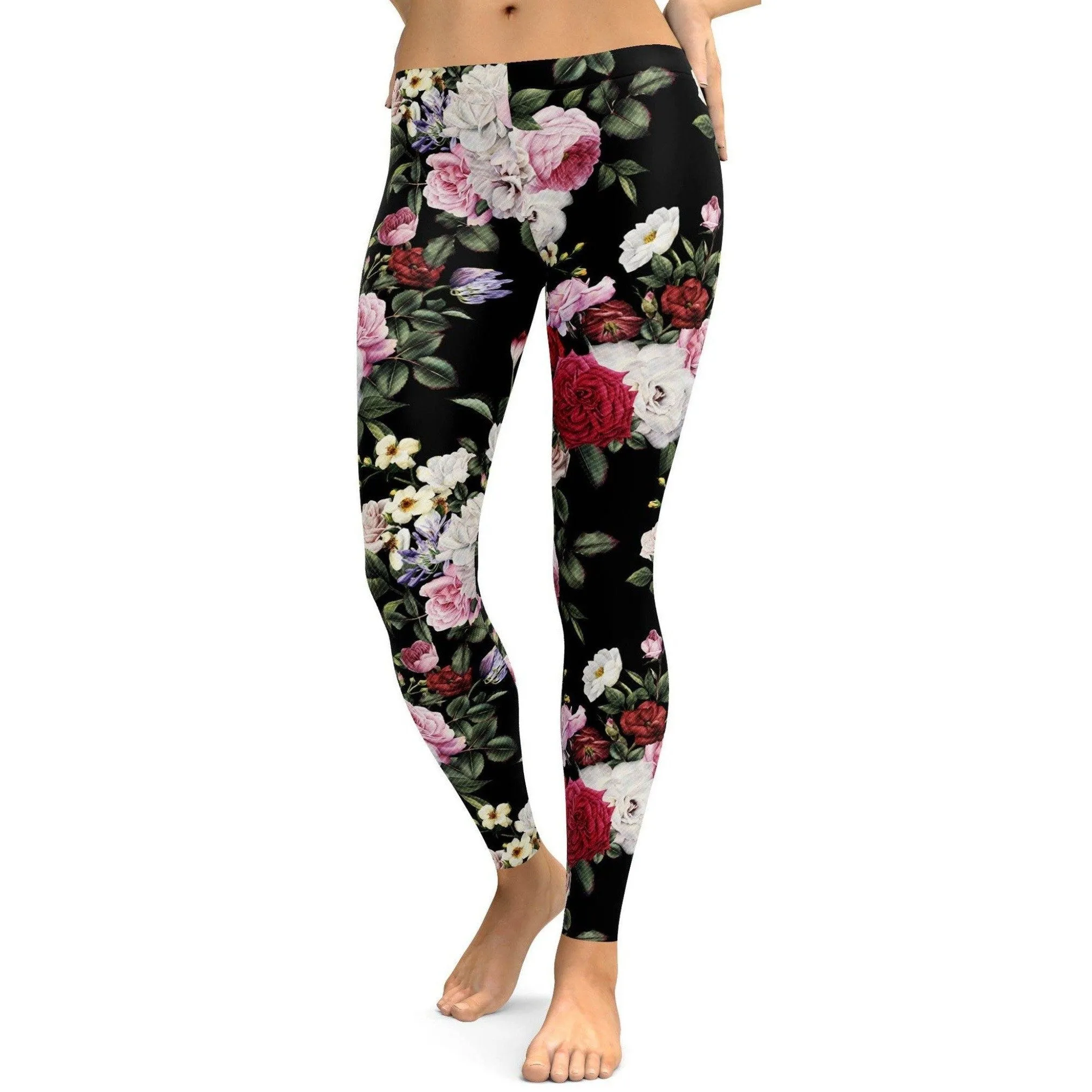 Colorful Roses Leggings
