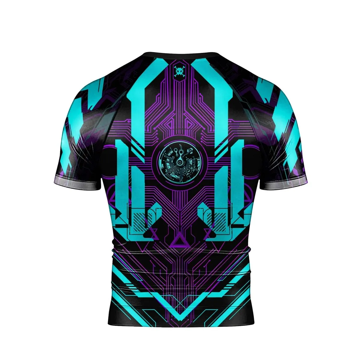 Cyberpunk Ultraviolet Men's Short Sleeve Rash Guard