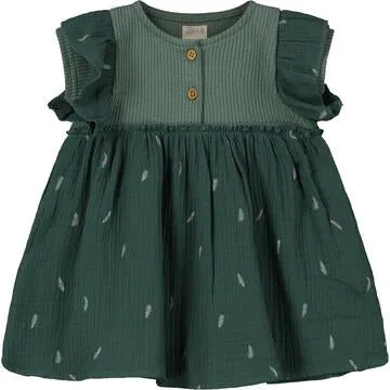 ettie   h Cadan Dress - Green Feathers