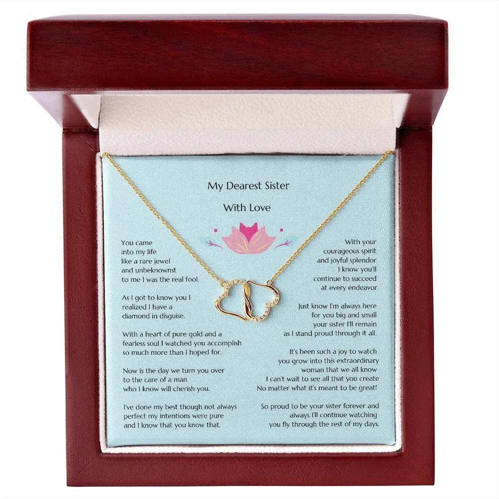 Gift for Bride, Necklace for Bride, Sister Bride Wedding, Everlasting Love, Gift from Sister, Gift from Sister of the Bride, Sibling Wedding