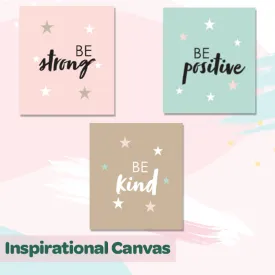 Inspirational Canvas For Wall (Set of 3)