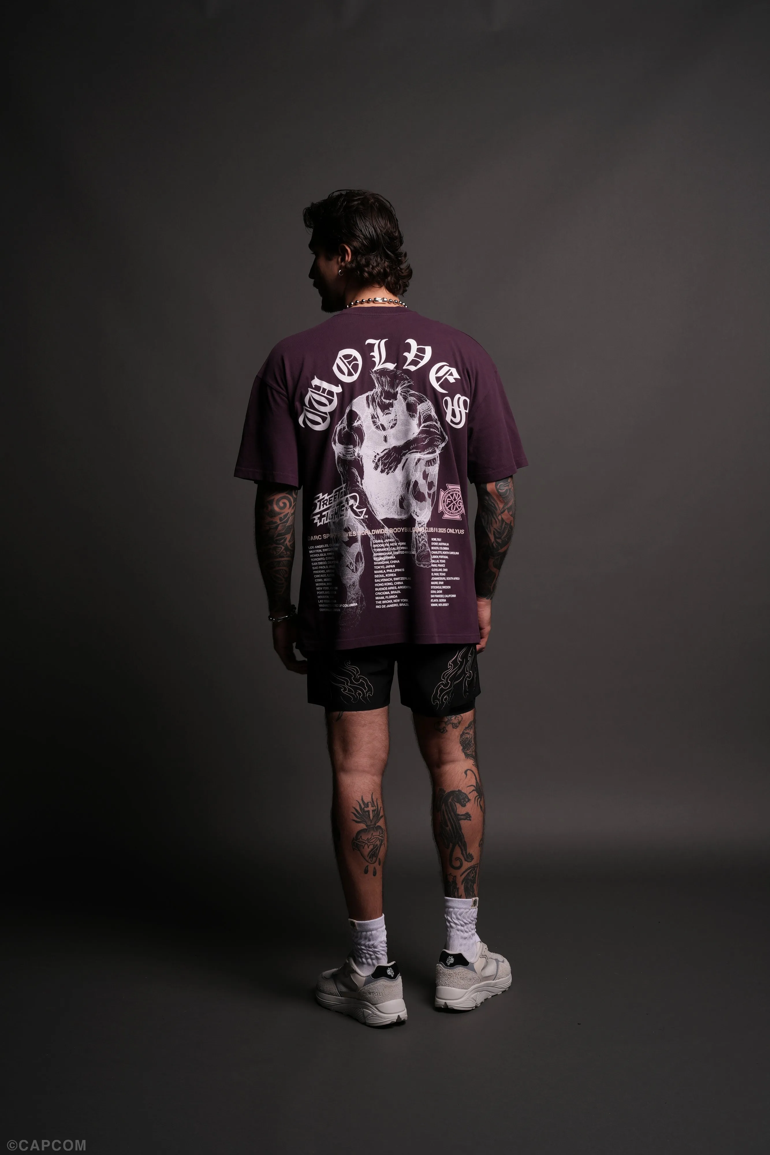 Iron Heart "Premium" Oversized Tee in Storm Purple
