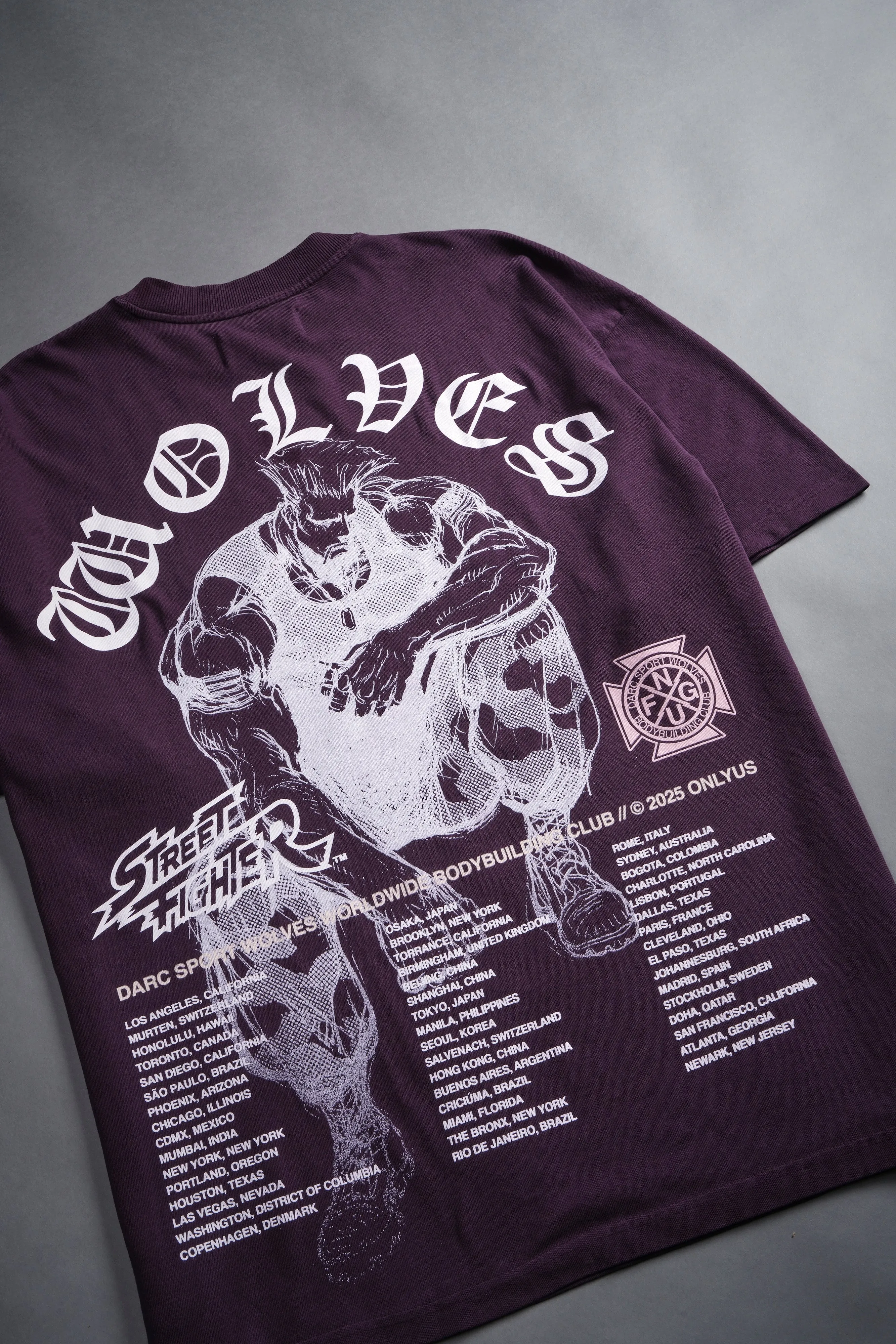 Iron Heart "Premium" Oversized Tee in Storm Purple