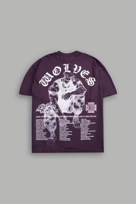 Iron Heart "Premium" Oversized Tee in Storm Purple