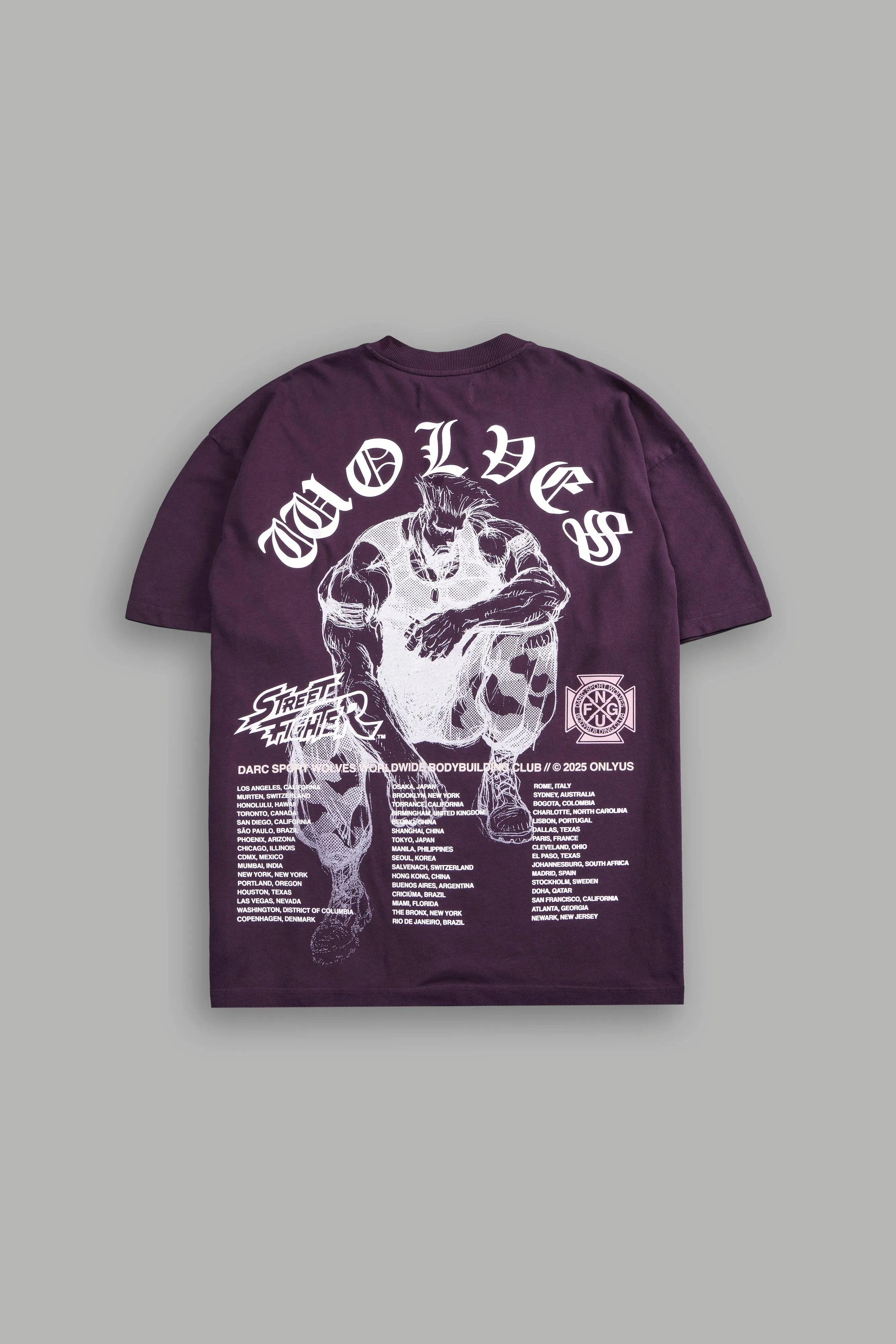 Iron Heart "Premium" Oversized Tee in Storm Purple