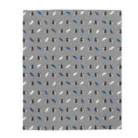 Jaxson & Sadie (Grey) Velveteen Plush Blanket