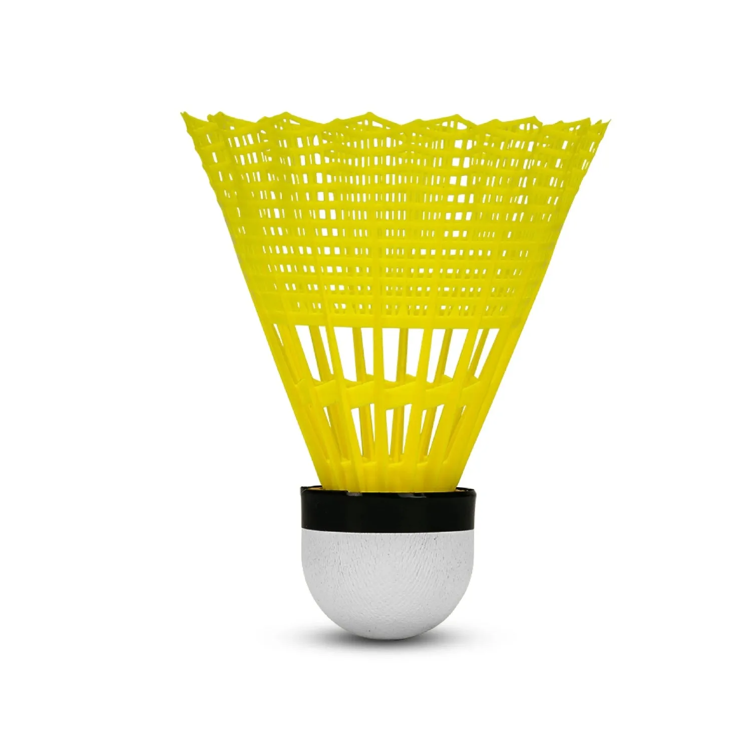 Li-Ning Future 10 Nylon Shuttlecock, Slow - Yellow (Green Cap, Pack of 6)
