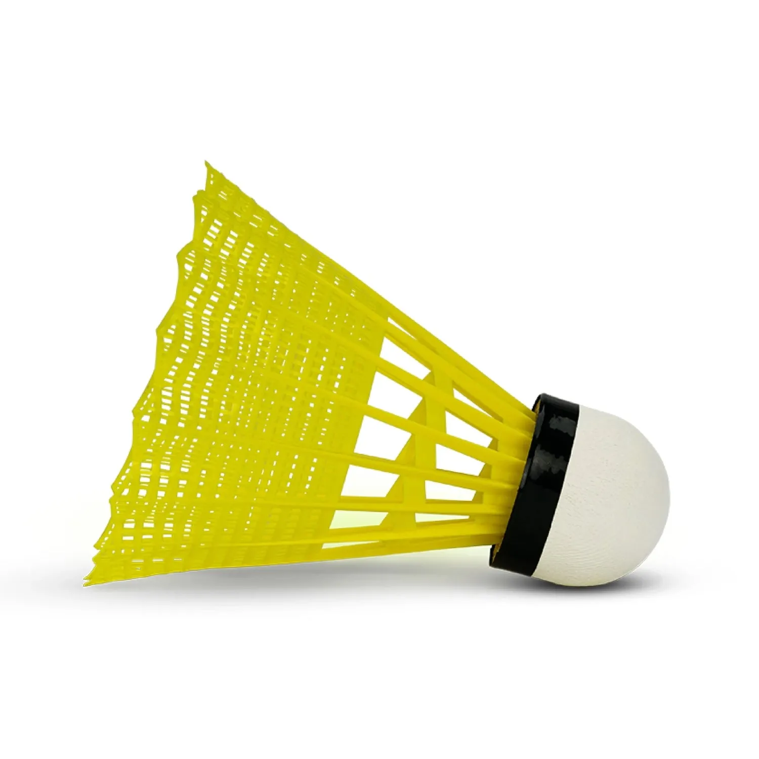 Li-Ning Future 10 Nylon Shuttlecock, Slow - Yellow (Green Cap, Pack of 6)