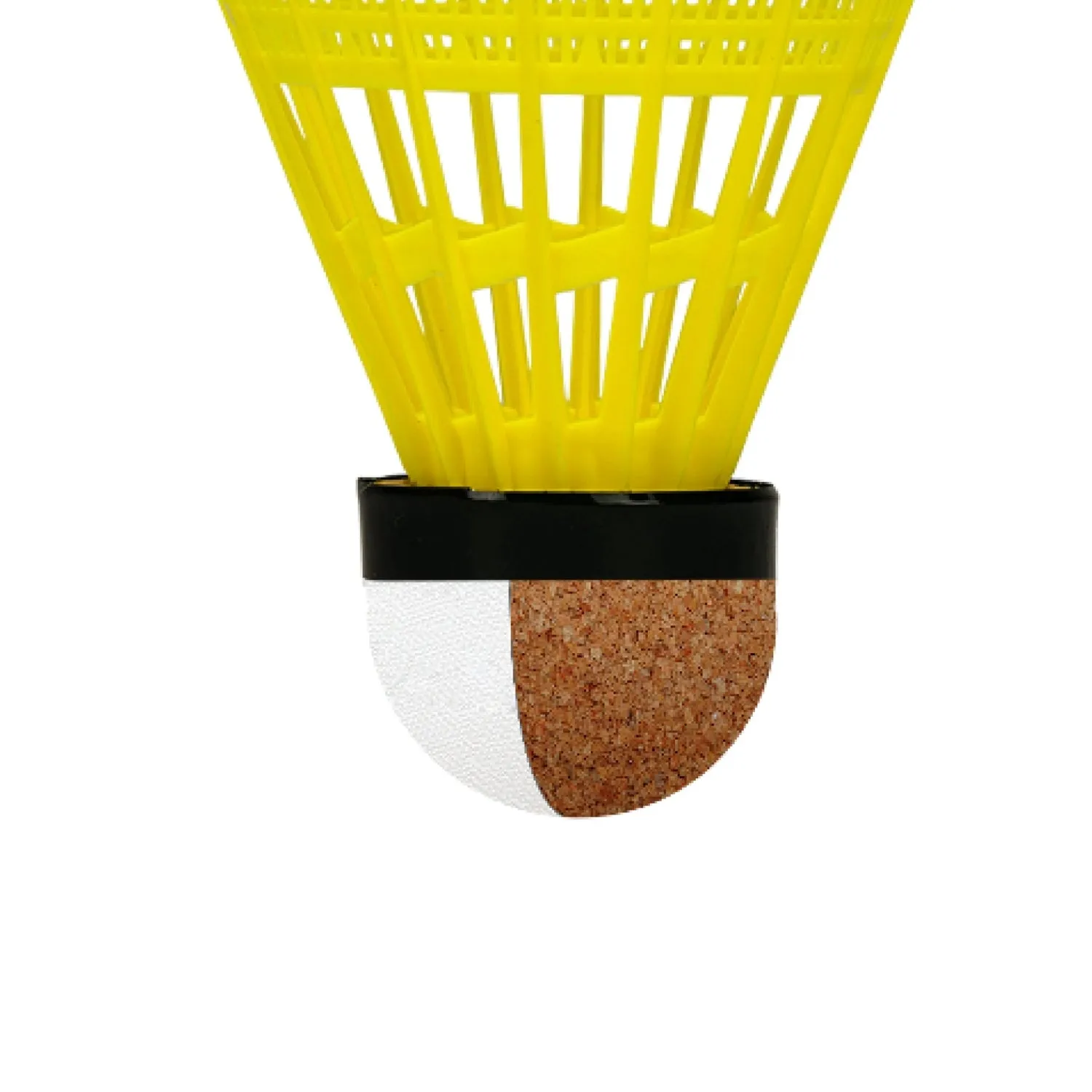 Li-Ning Future 10 Nylon Shuttlecock, Slow - Yellow (Green Cap, Pack of 6)