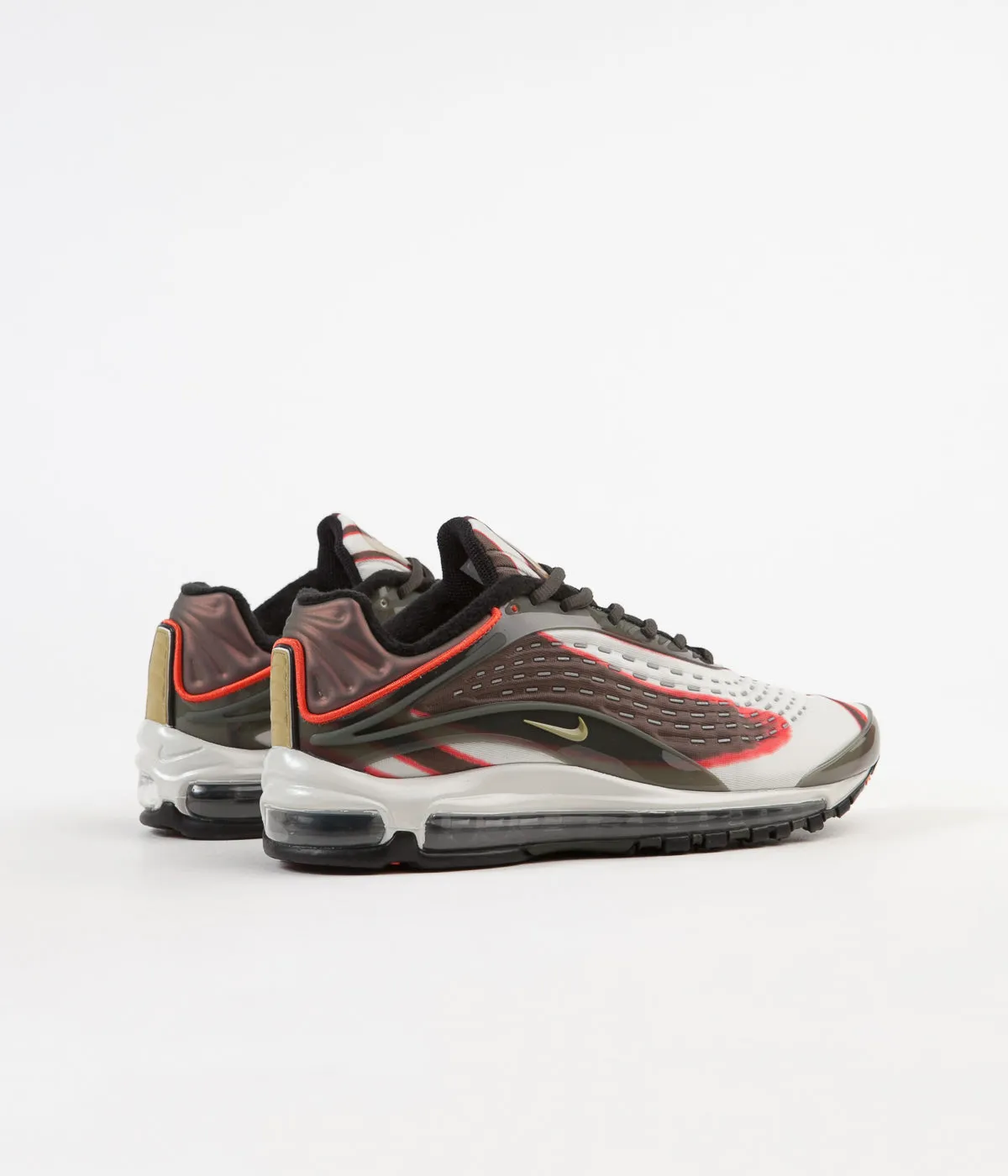 Nike Air Max Deluxe Shoes - Sequoia / Camper Green - Team Orange - Black
