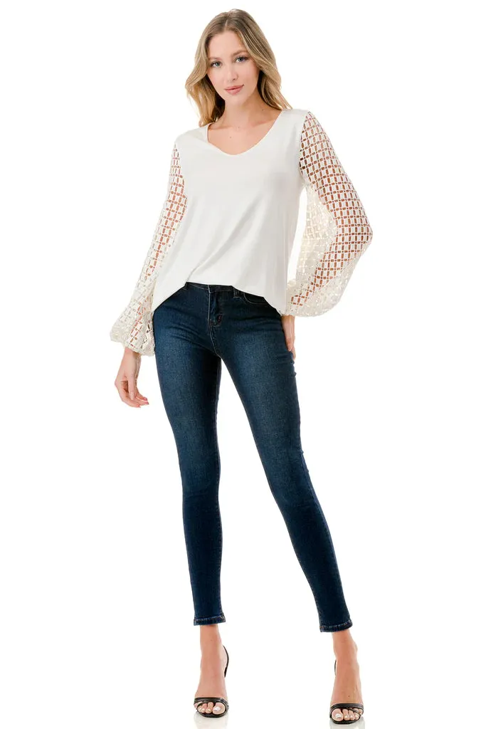 Norah Bubble Sleeve Top