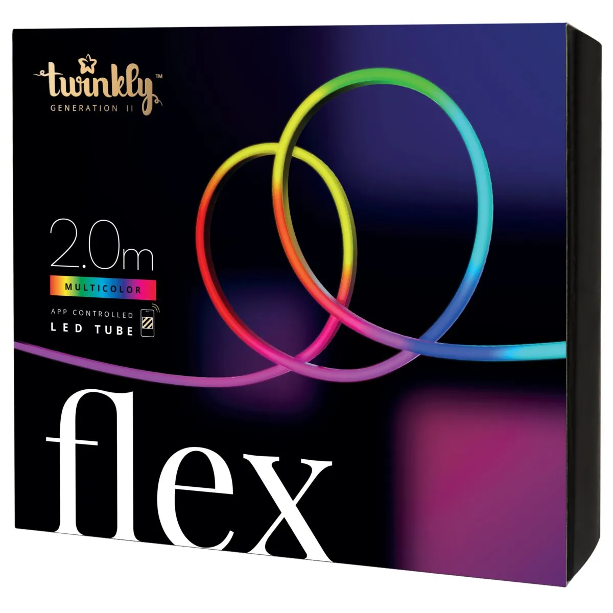 [OPEN BOX] TWINKLY FLEX Starter Kit 2M - 192 LEDs RGB LightApp-Controlled Flexible Light Tube Gen II - White