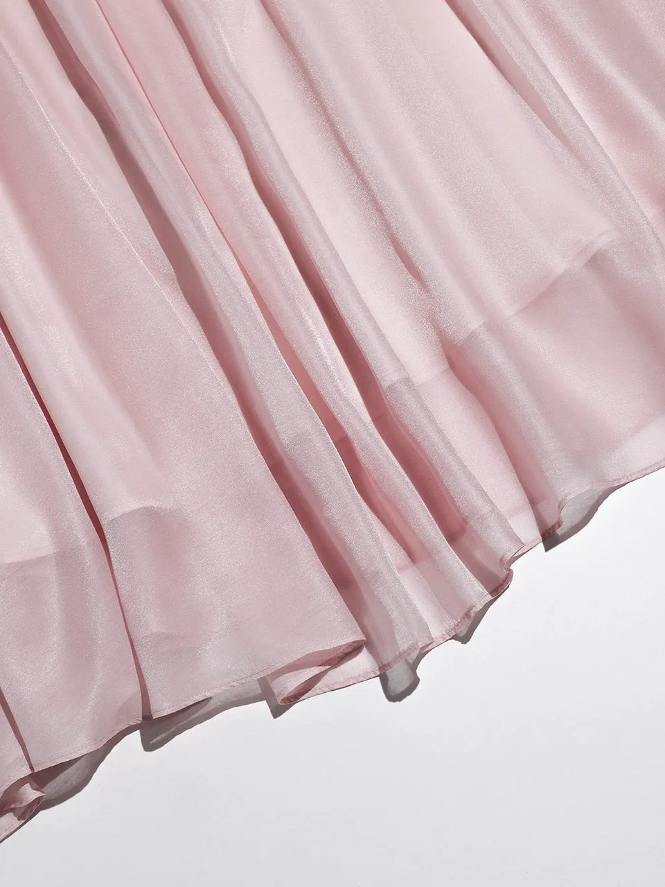 Peach Pink Long Skirt