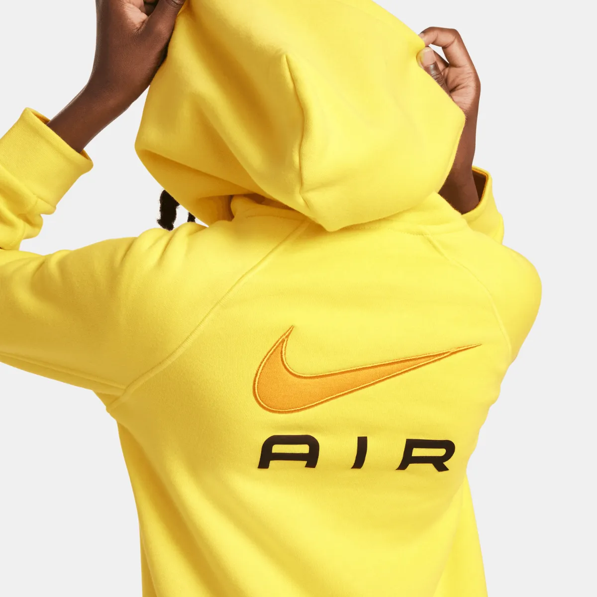 Sweat à Capuche Nike Air Junior - Jaune/Noir/Orange