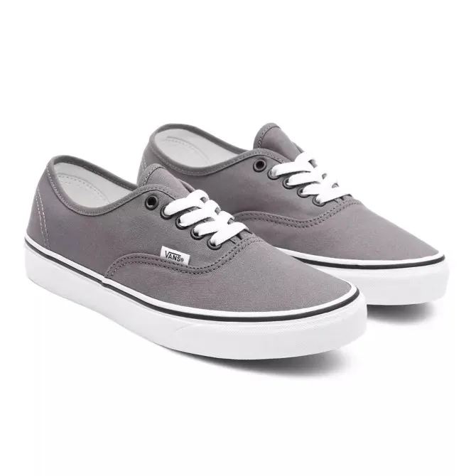 Vans Authentic VN000JRAPBQ Men's Pewter/Black Athletic Skate Shoes FB104